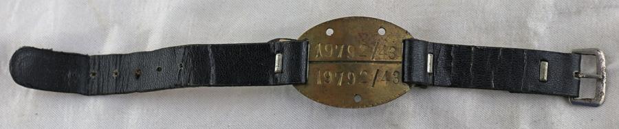 Bracelet matricule pour la Kriegsmarine