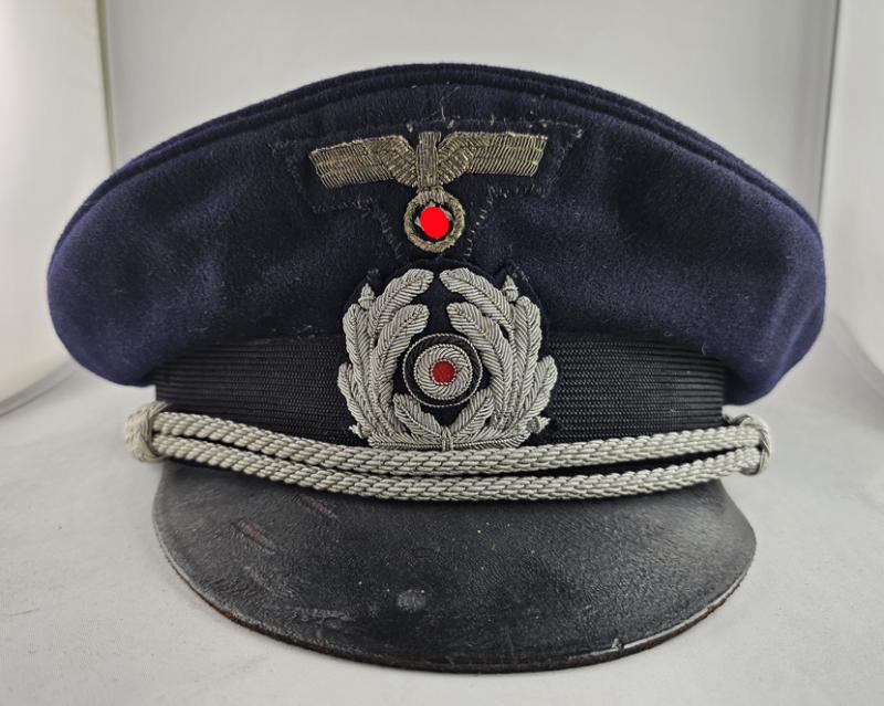 Casquette d'officier d'administration de la Kriegsmarine