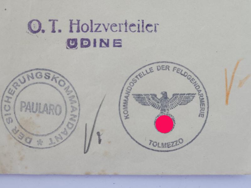 Lot de documents Felgendarmerie Italie du nord